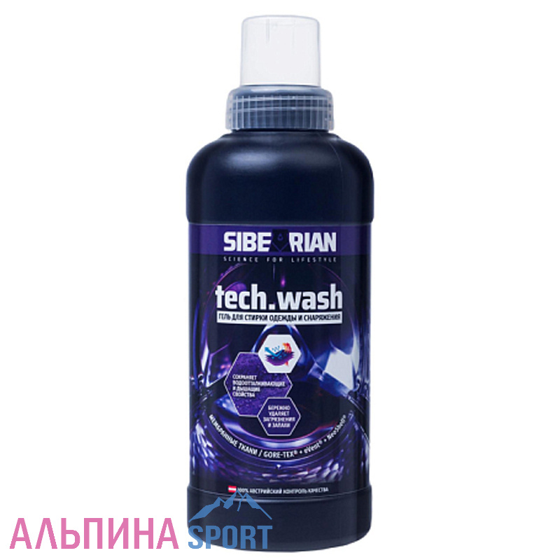 Гель для стирки SIBEARIAN TECH WASH мембранных и технологичных тканей 500 мл