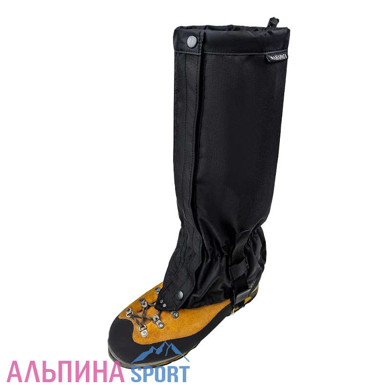 Гамаши МАНАРАГА с молнией и регулировкой тросика черный