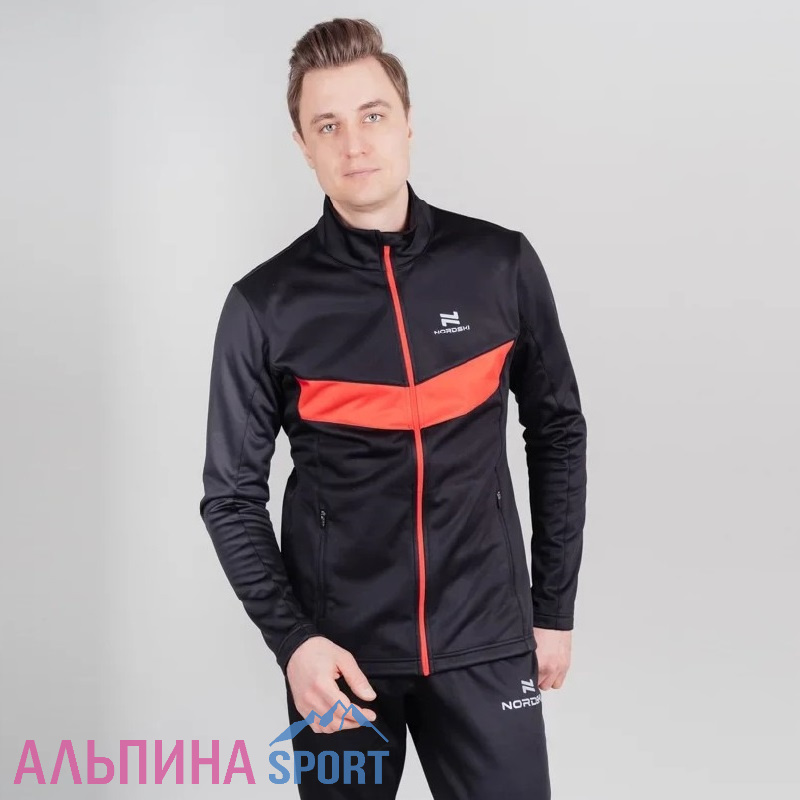 Разминочная куртка Nordski BASE Black/Red