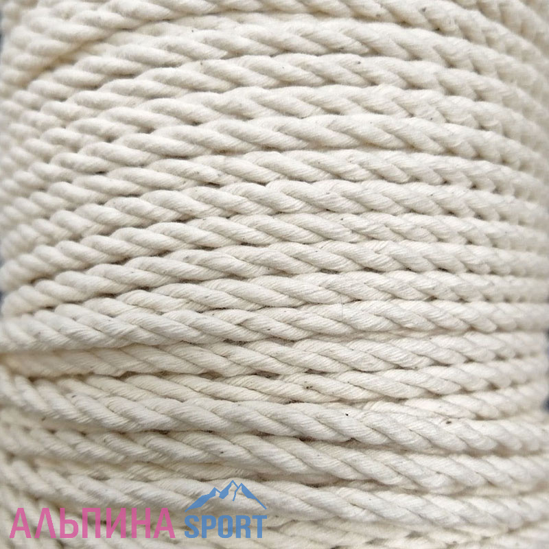 Веревка крученая ХБ Зпр d=4мм 