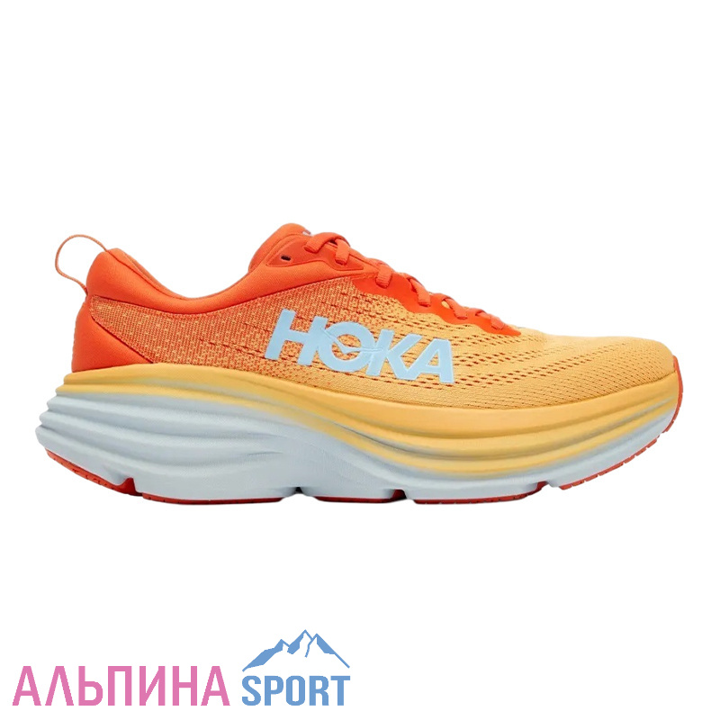Кроссовки мужские HOKA M BONDI 8 Puffin'S Bill/Amber Yellow