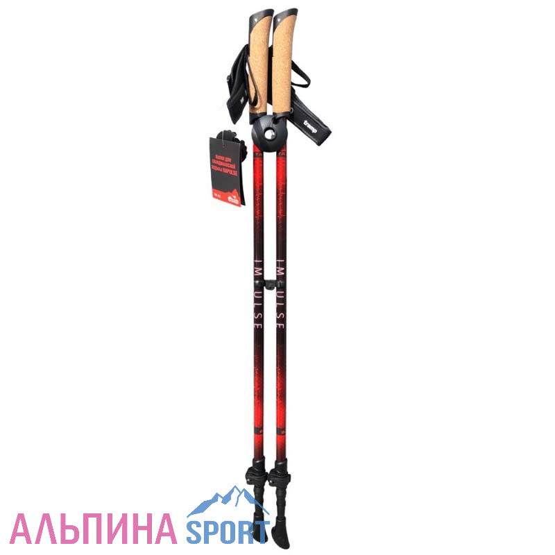 Палки для скандинавской ходьбы Tramp Impulse (красный)