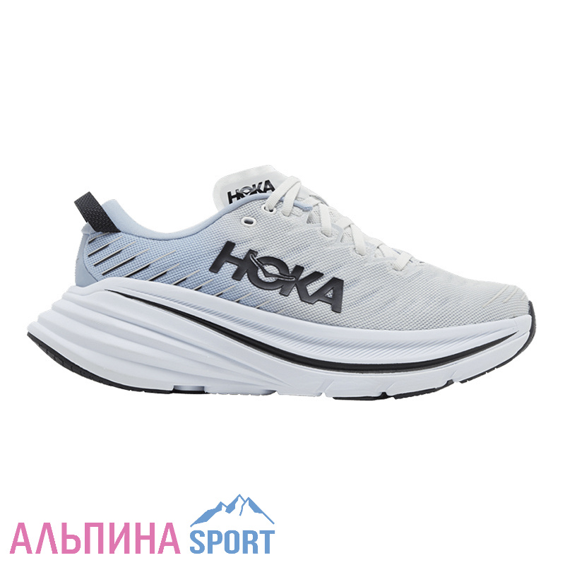 Кроссовки мужские HOKA M BONDI X Blanc De Blanc/Blue Fog