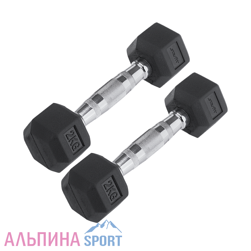 Гантели гексагональные STARFIT DB-301 2*2,0 кг