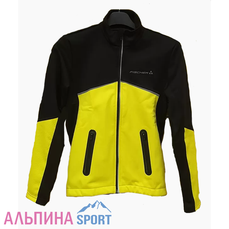 Куртка FISCHER Softshell Warm 22-23 детская черно-лимонная