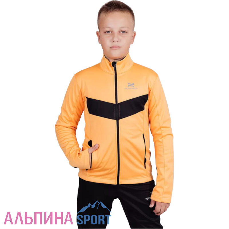 Разминочная куртка Nordski Jr.Base Orange/Black