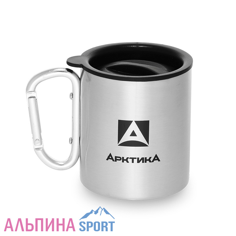 Термокружка Арктика  400 мл с карабином