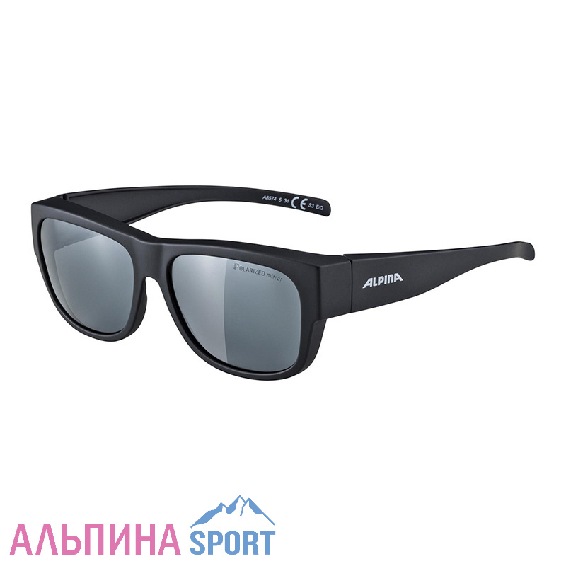 Очки солнцезащитные ALPINA Overview II Q Black Matt/Polarized Black Mirror Cat.3