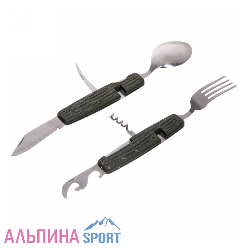 Набор походный (Нож складной 6 в1) ручка под дерево