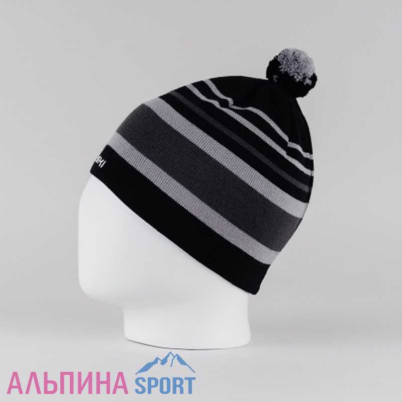 Шапка Nordski Bright Black/Grey
