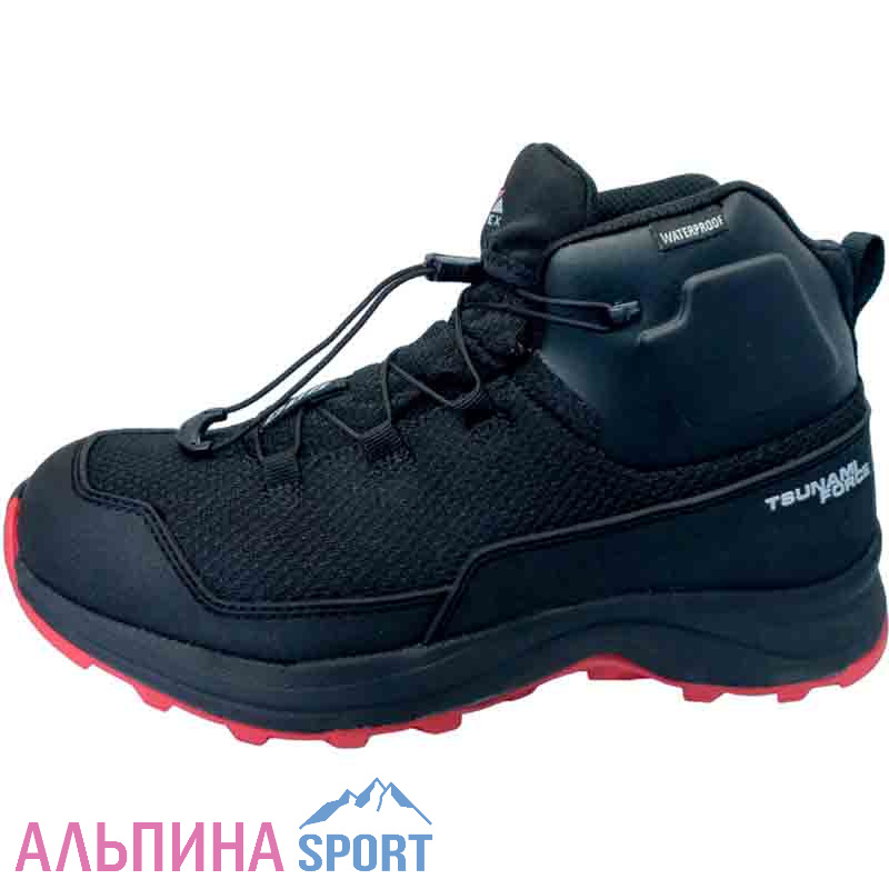 Ботинки треккинговые Editex TSUNAMI FORCE черный/красный