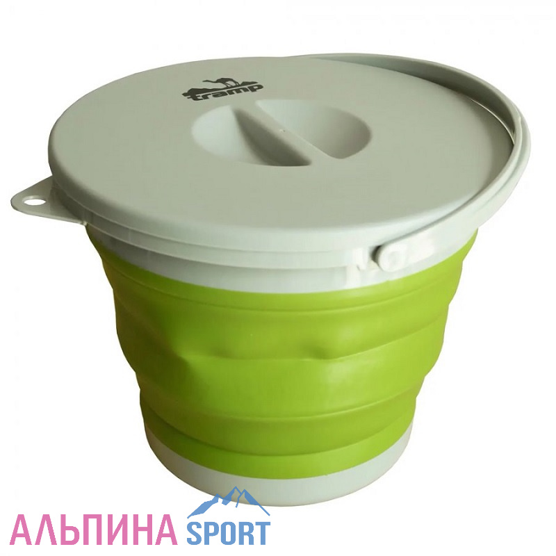 Ведро Tramp складное силиконовое 5л с крышкой