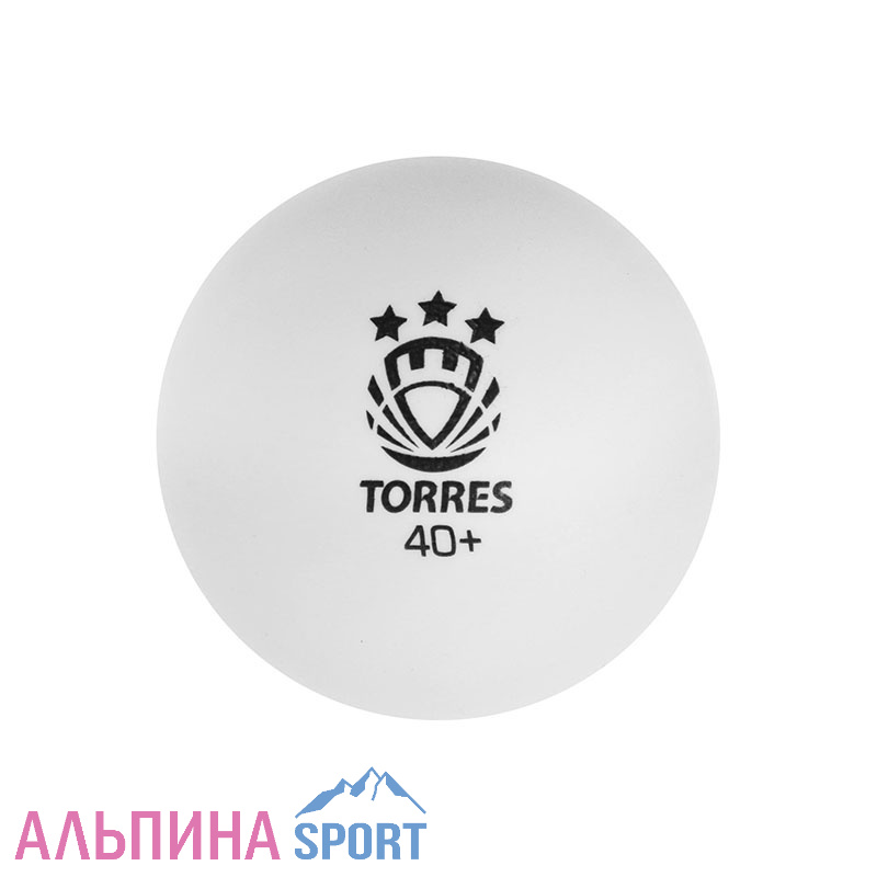 Шарик для настольного тенниса Torres Profi белый 3*
