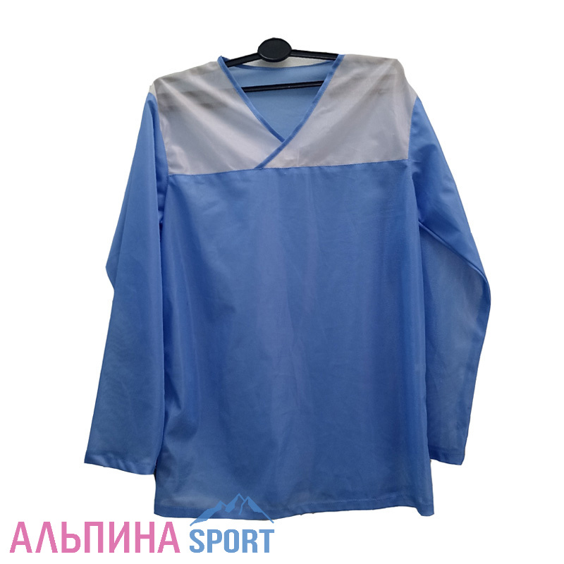 Футболка EDL для ориентириентирования, длинный рукав голубая