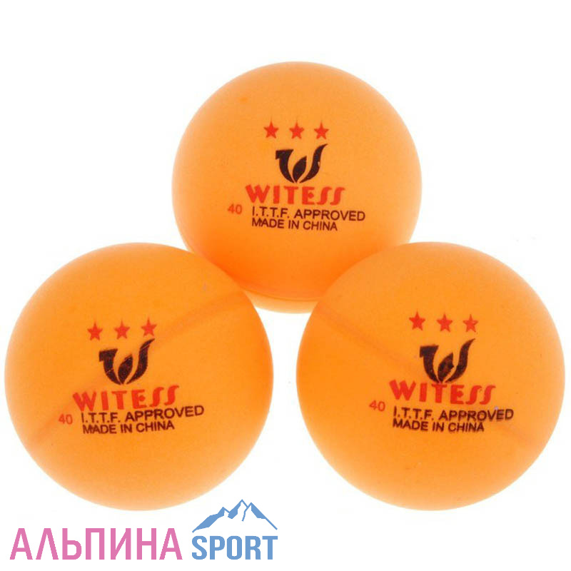 Шарик для н/тенниса оранж. 3*