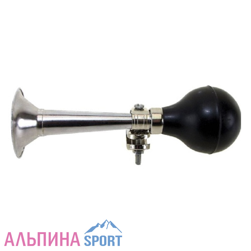 Клаксон металлический, хром, 200мм