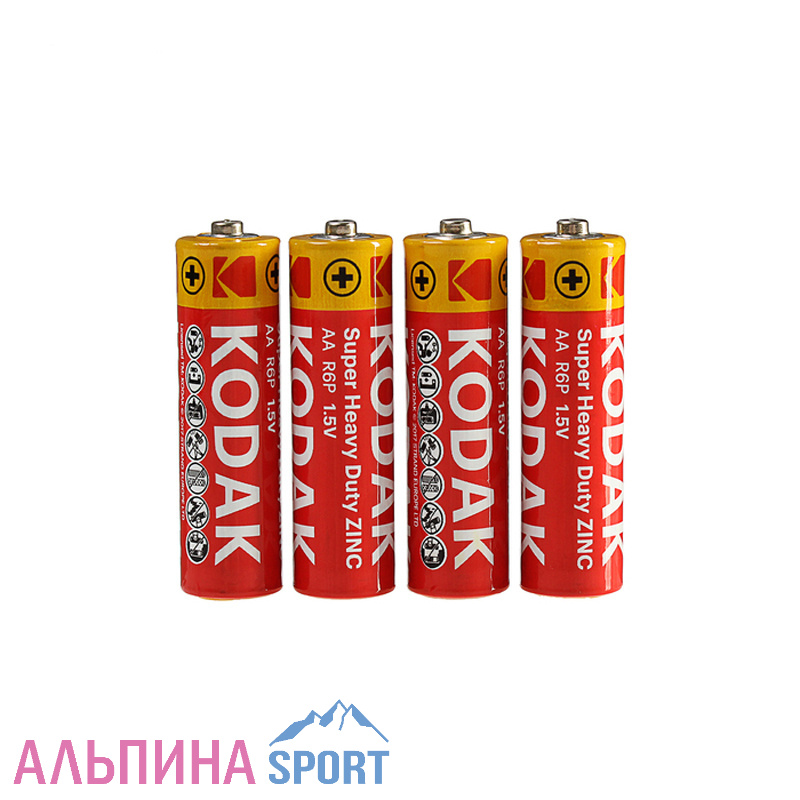 Батарейка солевая Kodak Super Heavy Duty, AA, R6-4S