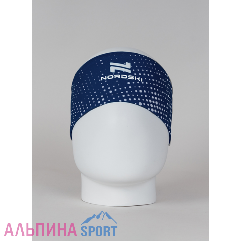 Гоночная повязка Nordski Pro Blue/Pearl Blue