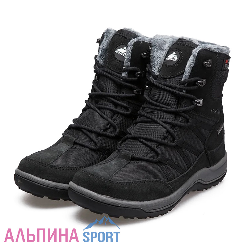 Ботинки зимние Editex SNOWFLAKE женские черные