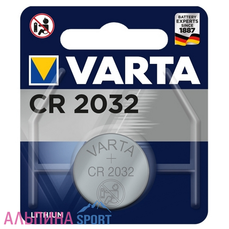 Батарея литиевая Varta CR2032-1BL 3В
