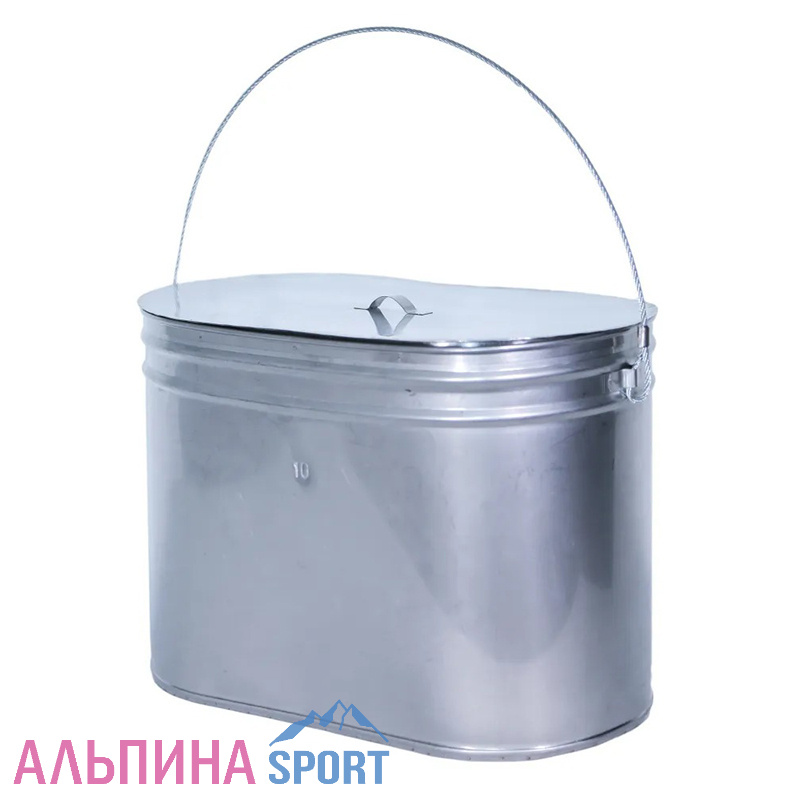 Котелок туристический_овальный с крышкой