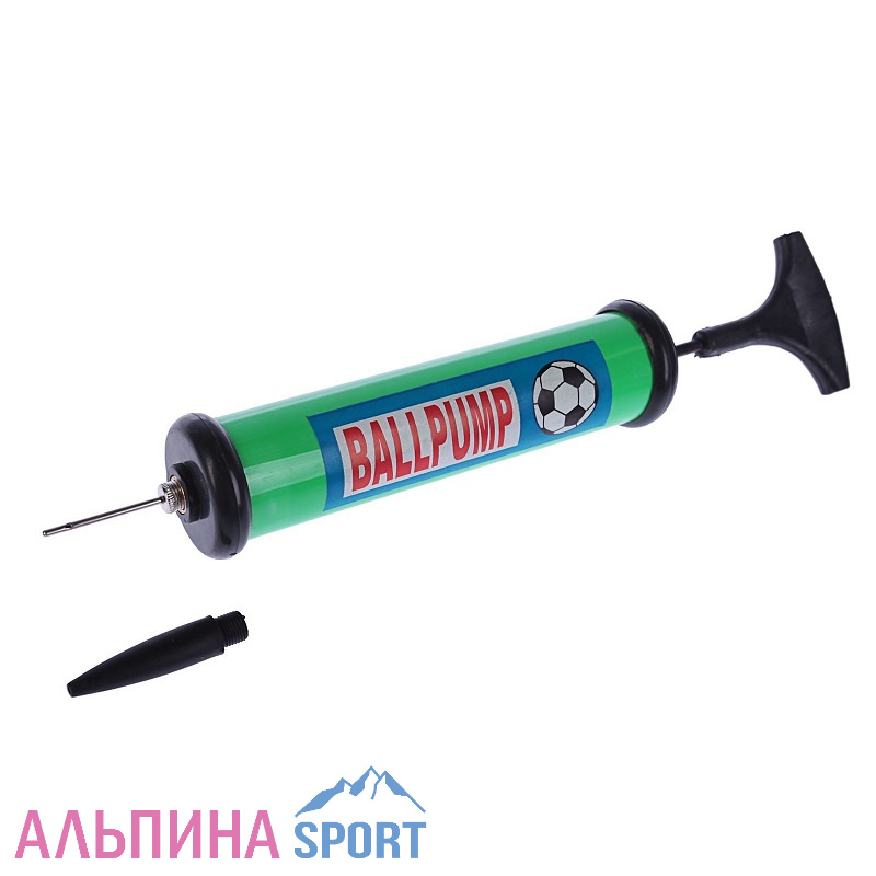 Насос для мячей 20 см, 2 насадки