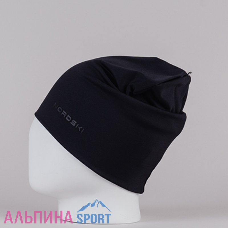 Тренировочная шапка Nordski Train Long Black