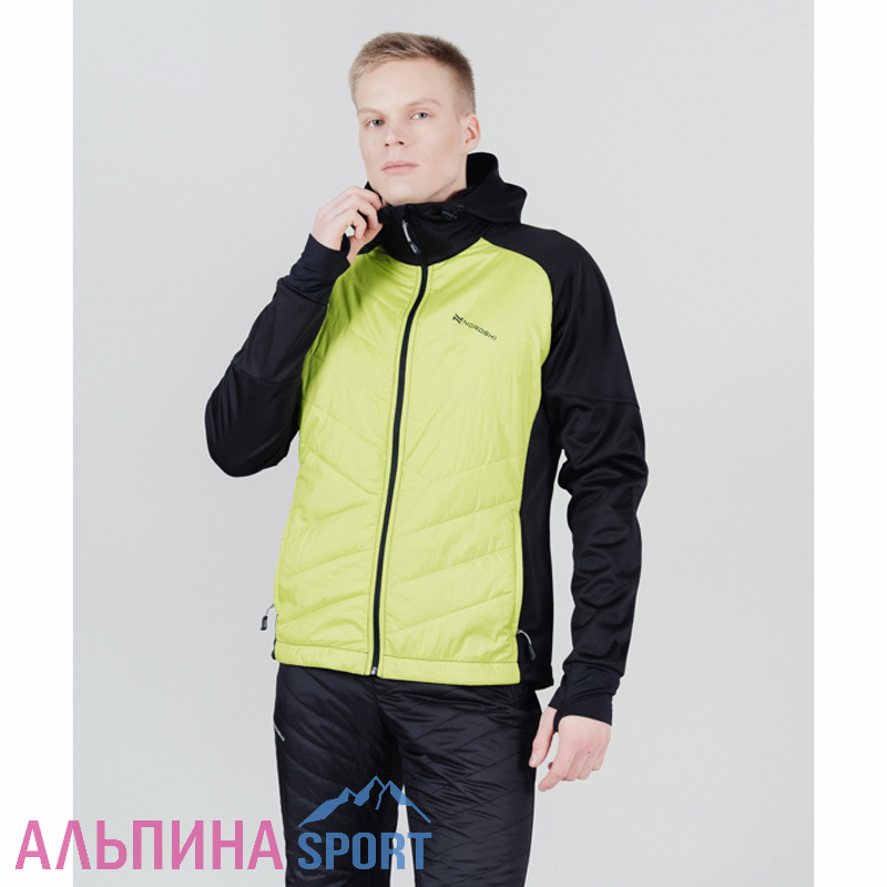Куртка Nordski Hybrid Hood Black/Lime
