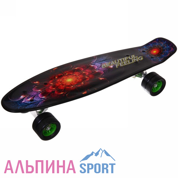 Скейтборд Live, 56*15 см (колеса ПУ, метал. подвеска)