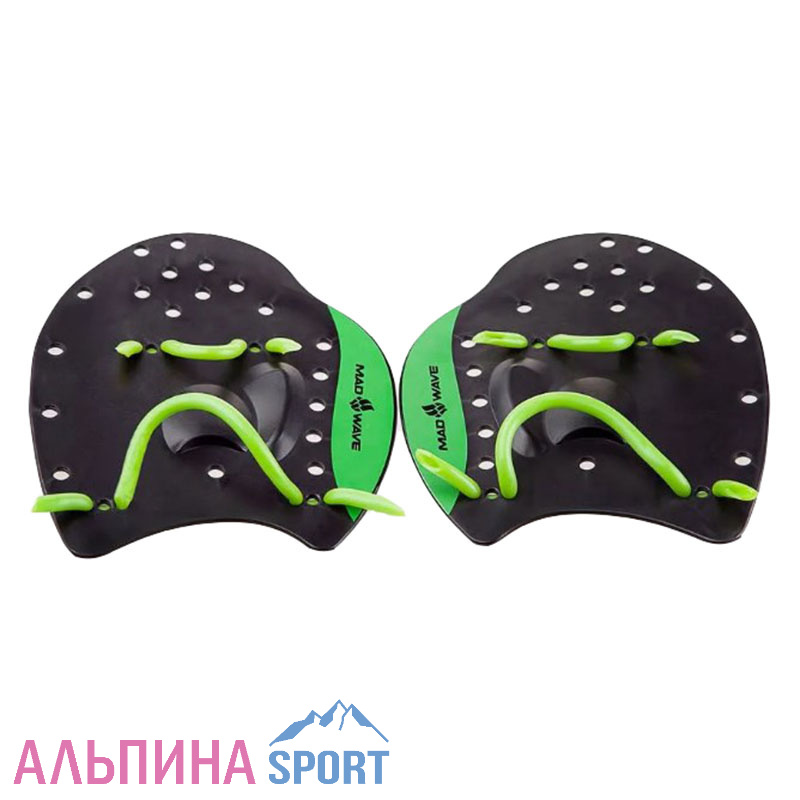 Лопатки для плавания Mad Wave Paddles Pro Black