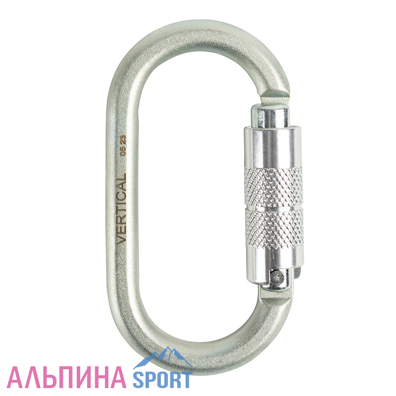 Карабин Вертикаль Овал стальной люкс автомат с 2ой