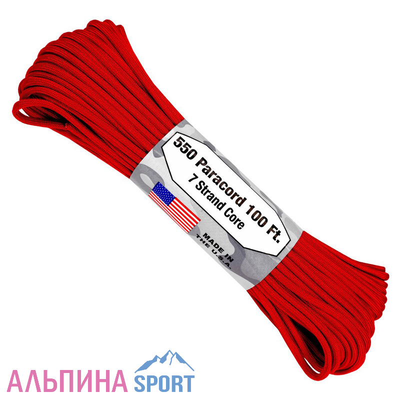 Паракорд 550 ATWOODROPE 4,8мм red