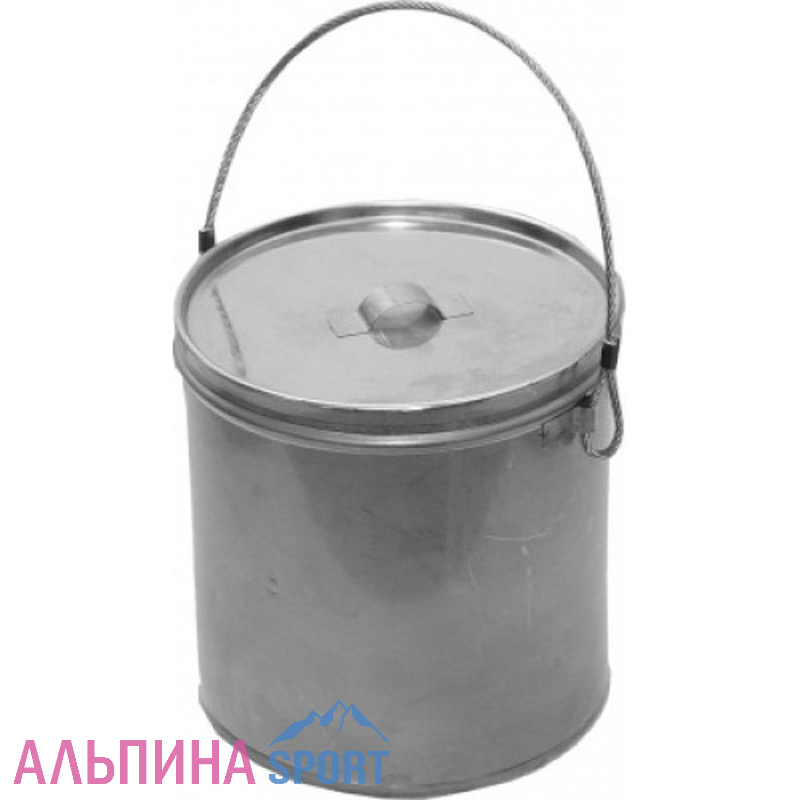 Котелок туристический круглый с крышкой 7,0 л