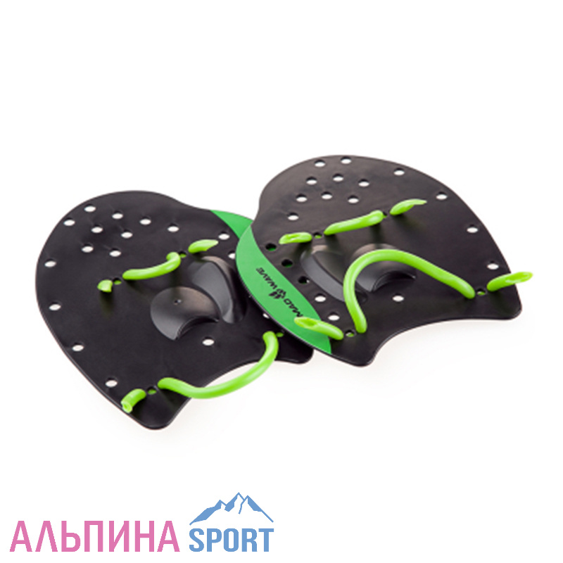 Лопатки для плавания Mad Wave Paddles Pro Black_