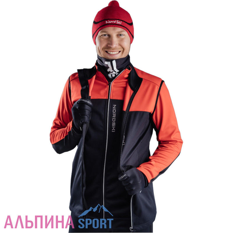 Жилет разминочный Nordski Active Red/Black