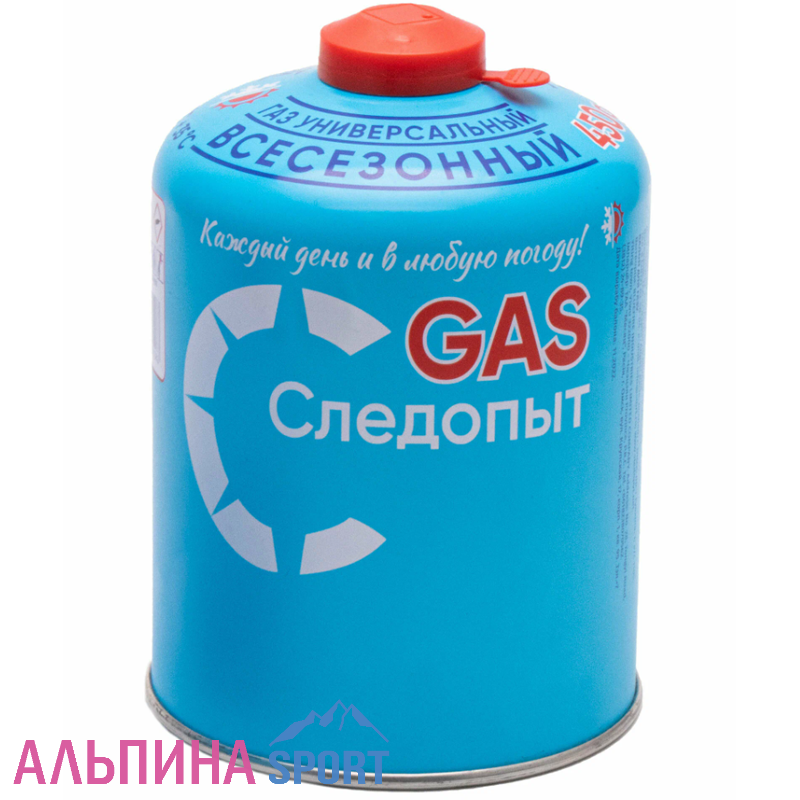 Баллон газовый Следопыт 450г резьбовой РОССИЯ