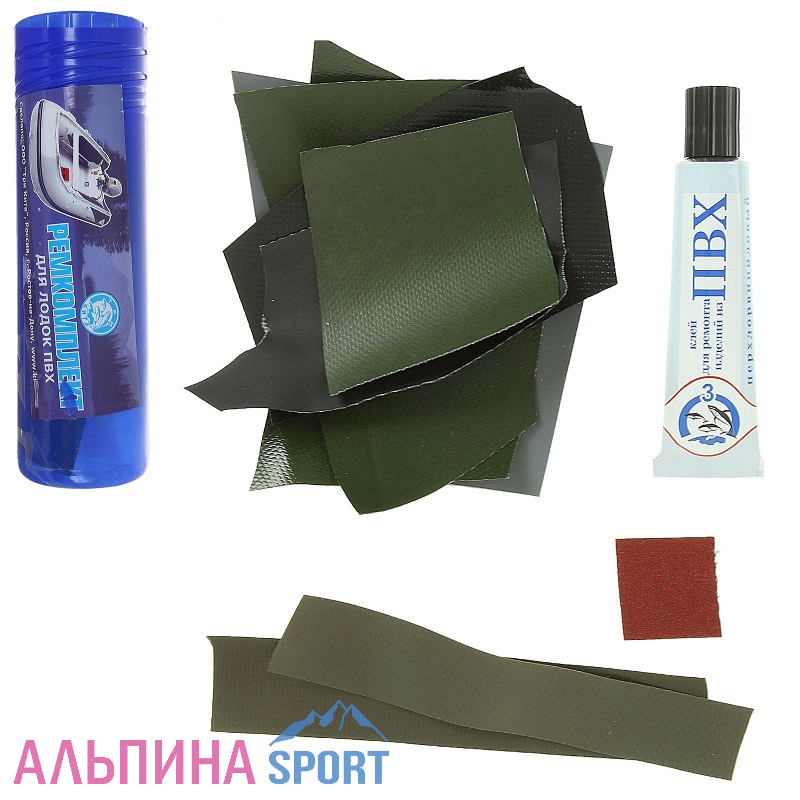 Ремкомплект для ПВХ лодок и матраcов в тубусе