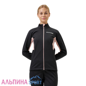 Тренировочная куртка Nordski Core Black-Soft Pink W_v01