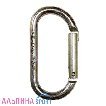 Карабин Ринг стальной овальный с прямой защелкой кейлок 22 кН_v02_v01