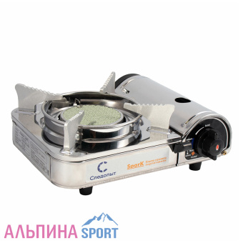 Плита наст. газовая СЛЕДОПЫТ - Spark, керам. (защита от избыточного давления)_v09