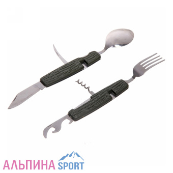 Набор походный (Нож складной 6 в1) ручка под дерево_v01