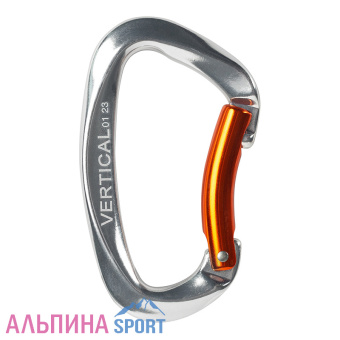 VER 0210 КАРАБИН СКАЛОЛАЗНЫЙ С ГНУТОЙ ЗАЩЕЛКОЙ (KEYLOCK)