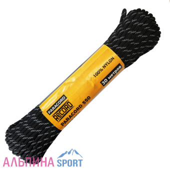 Паракорд З2пр. ПА d 4мм светоотражающий Черный_v01