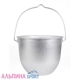 Котелок костровой СЛЕДОПЫТ конический, 4,5 л, алюминий_v03