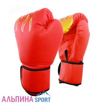 Перчатки боксерские подростковые цвет красный 3867636