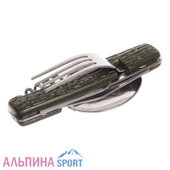 Набор походный (Нож складной 6 в1) ручка под дерево_v04