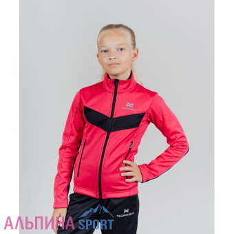 Разминочная-куртка-Nordski-Jr-Base-Pink-Black