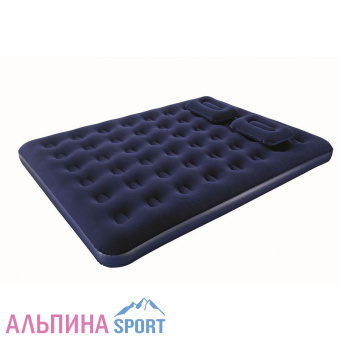 Матрас надувной 203х152х22см, с ручным насосом и 2 подушками, 67374 Bestway