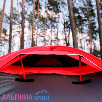 Палатка Tramp Rock 3 V2 серый_v13