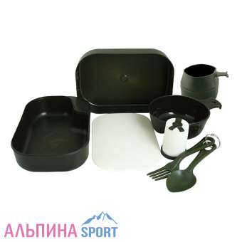 Набор посуды оливковый пластик Splav-Соло-1